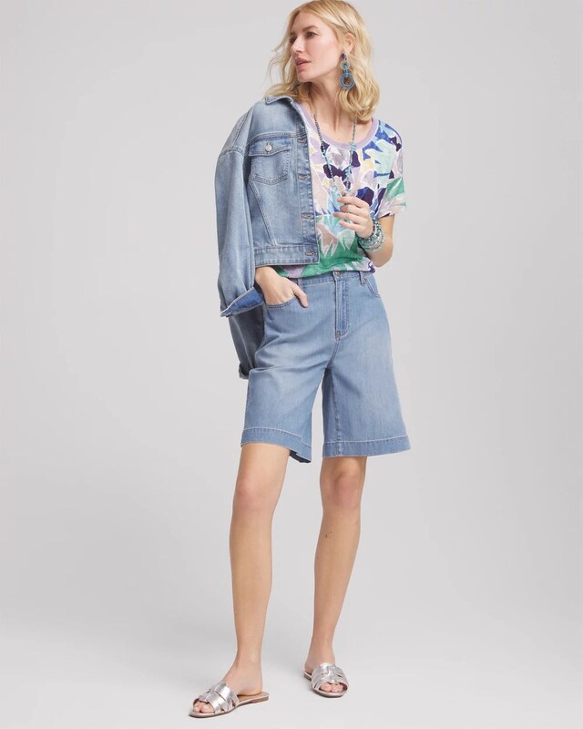 Lightweight Summer Jean Shorts - image 2